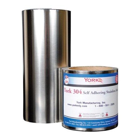 York York 304 Self Adhering SS 9 in. W X 600 in. L Stainless Steel Flashing Silver YORK30409/50